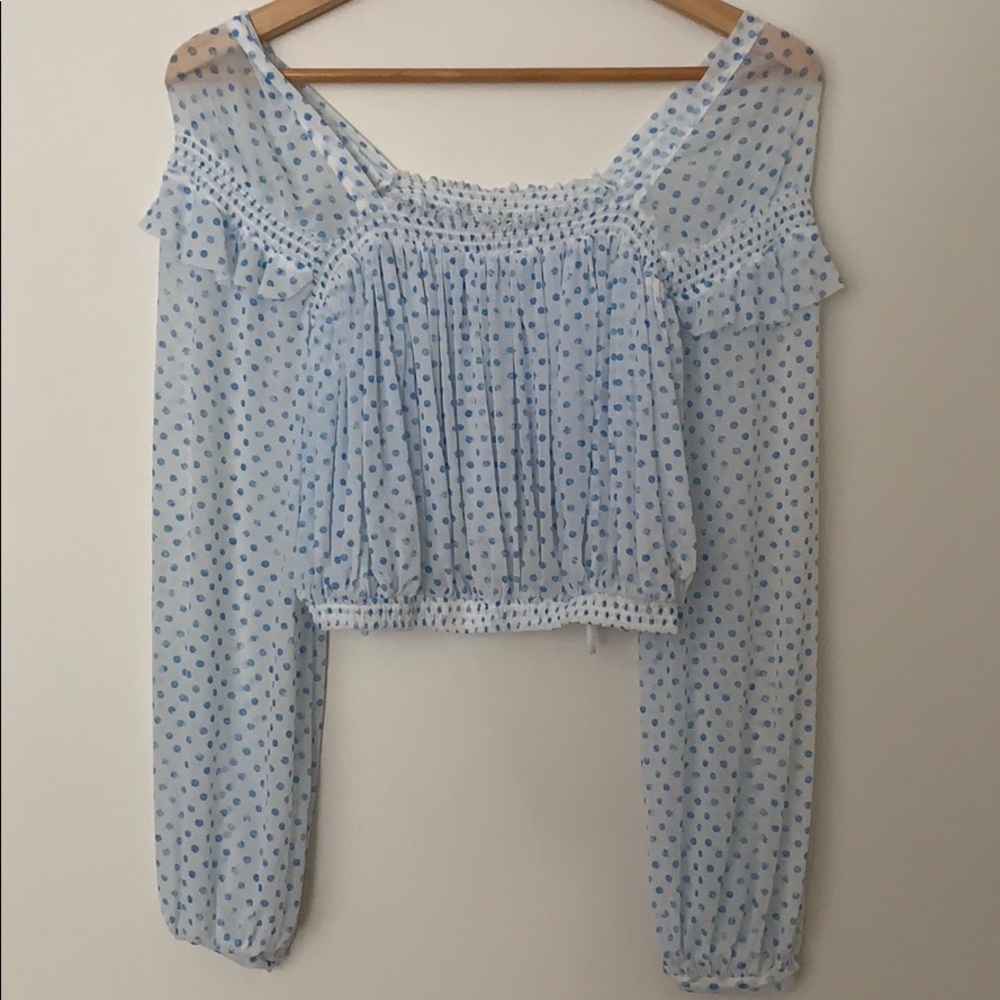 Crop top. Sheer